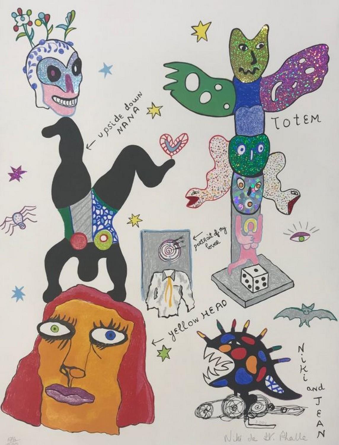 Niki de Saint Phalle Abstract Print - Totem 