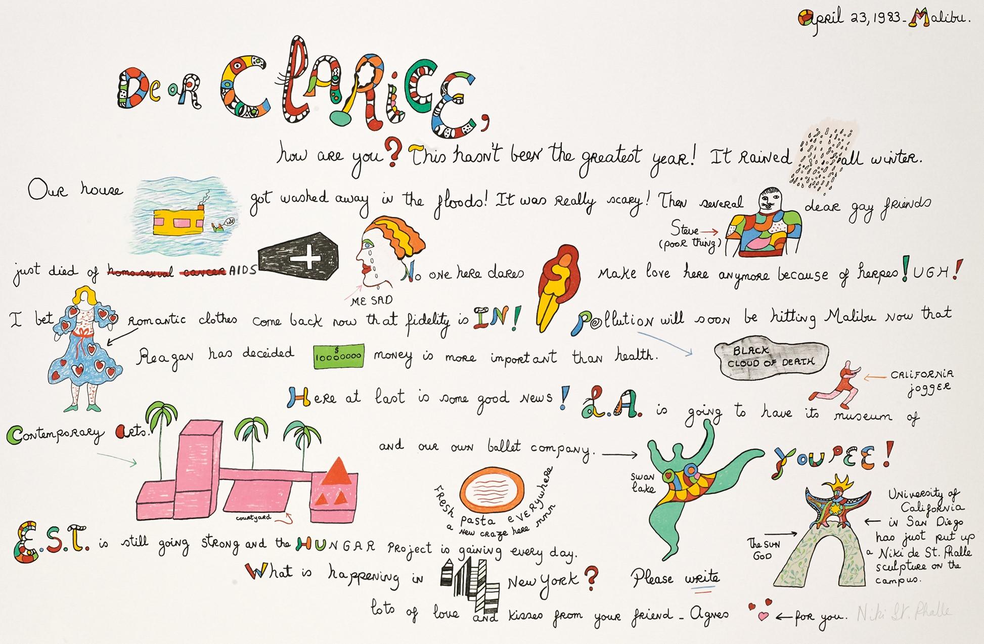Untitled (Eight by Eight to Celebrate the Temporary Contemporary), 1983 - Print by Niki de Saint Phalle
