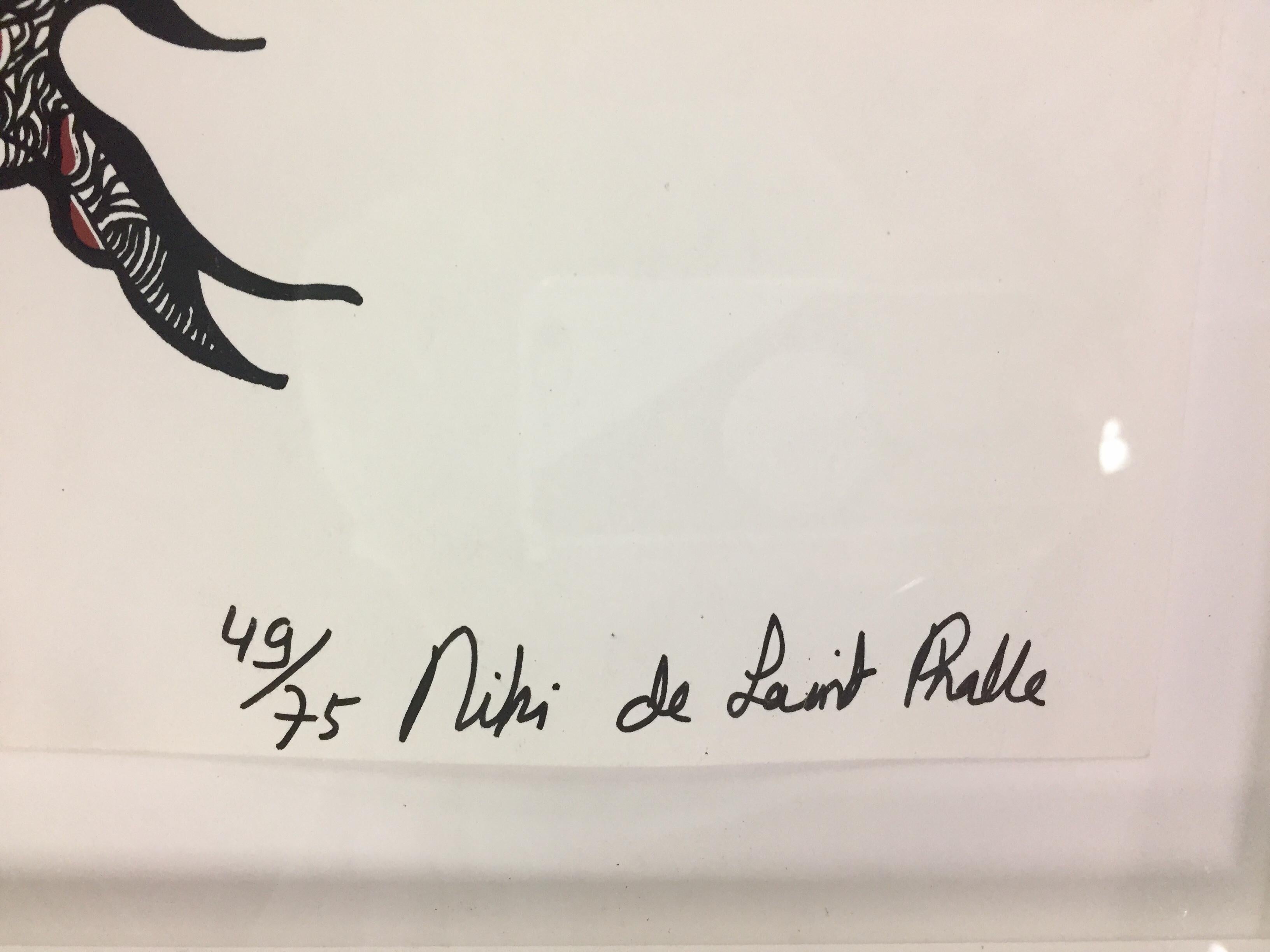 Ohne Titel (SCREENPRINT, SIGNIERT, FRAU UNTER EINEM BAUM MIT SCHLANGENKOPF) im Angebot 2