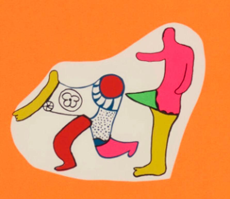 Appliqué Niki de Saint Phalle Remember? Screenprint in Colors For Sale