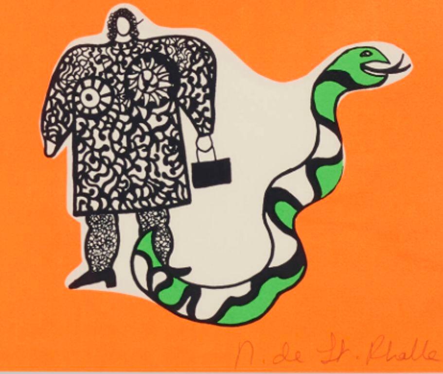 Late 20th Century Niki de Saint Phalle Remember? Screenprint in Colors For Sale
