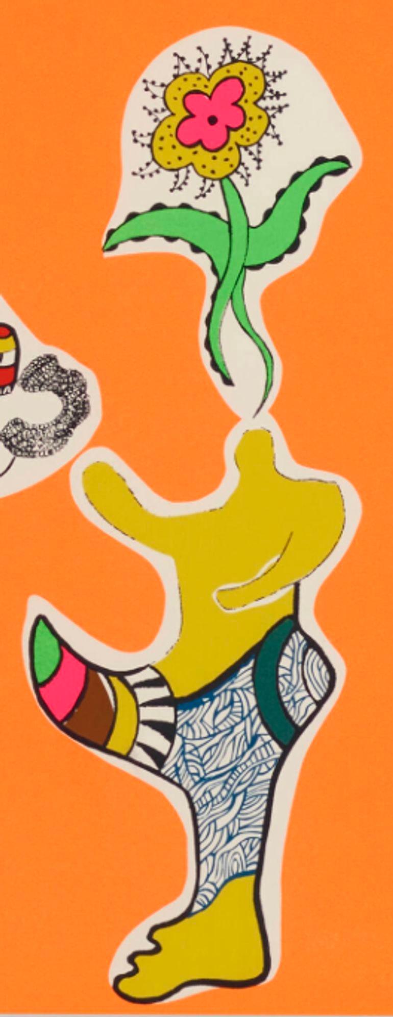 Niki de Saint Phalle Remember? Screenprint in Colors For Sale 1