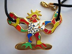 Broche Oiseau (oiseau) Zamak, finition dorée, sans nickel ( Signature incisée)