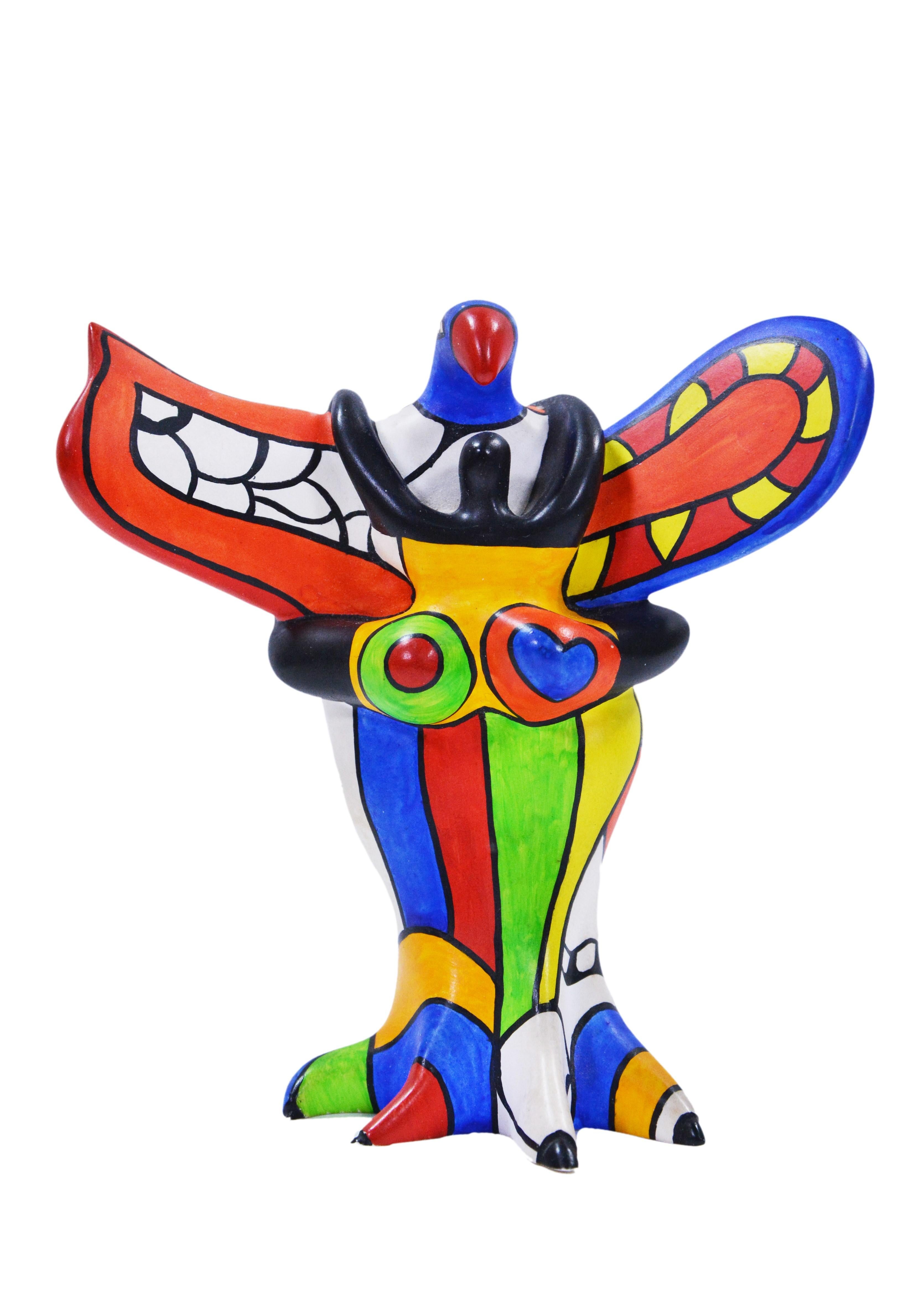 Niki de Saint Phalle Figurative Sculpture - L'oiseau amoureux 