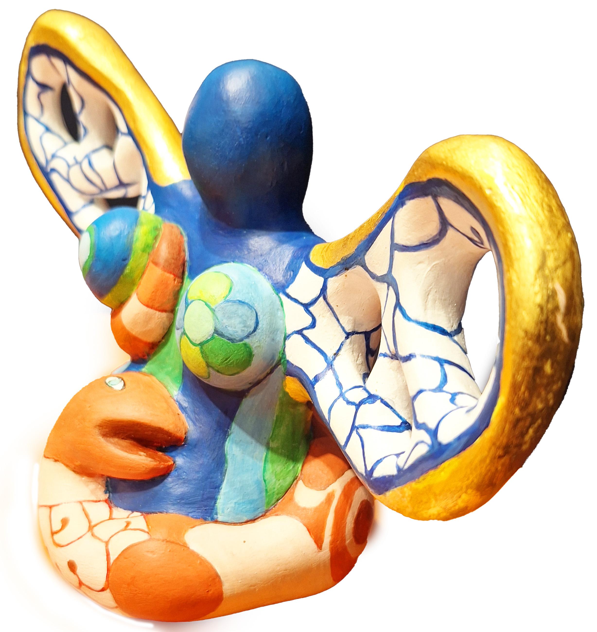 Dea del Serpente -  Edizione di 7 esemplari di Nouveau Realisme francese - Sculpture di Niki de Saint Phalle
