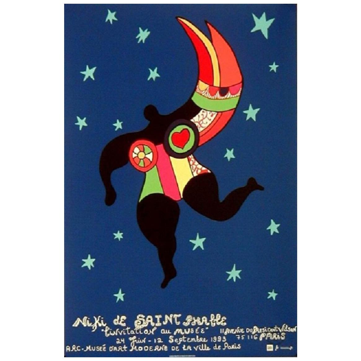 Niki de Saint Phalle, petite affiche vintage originale en vente