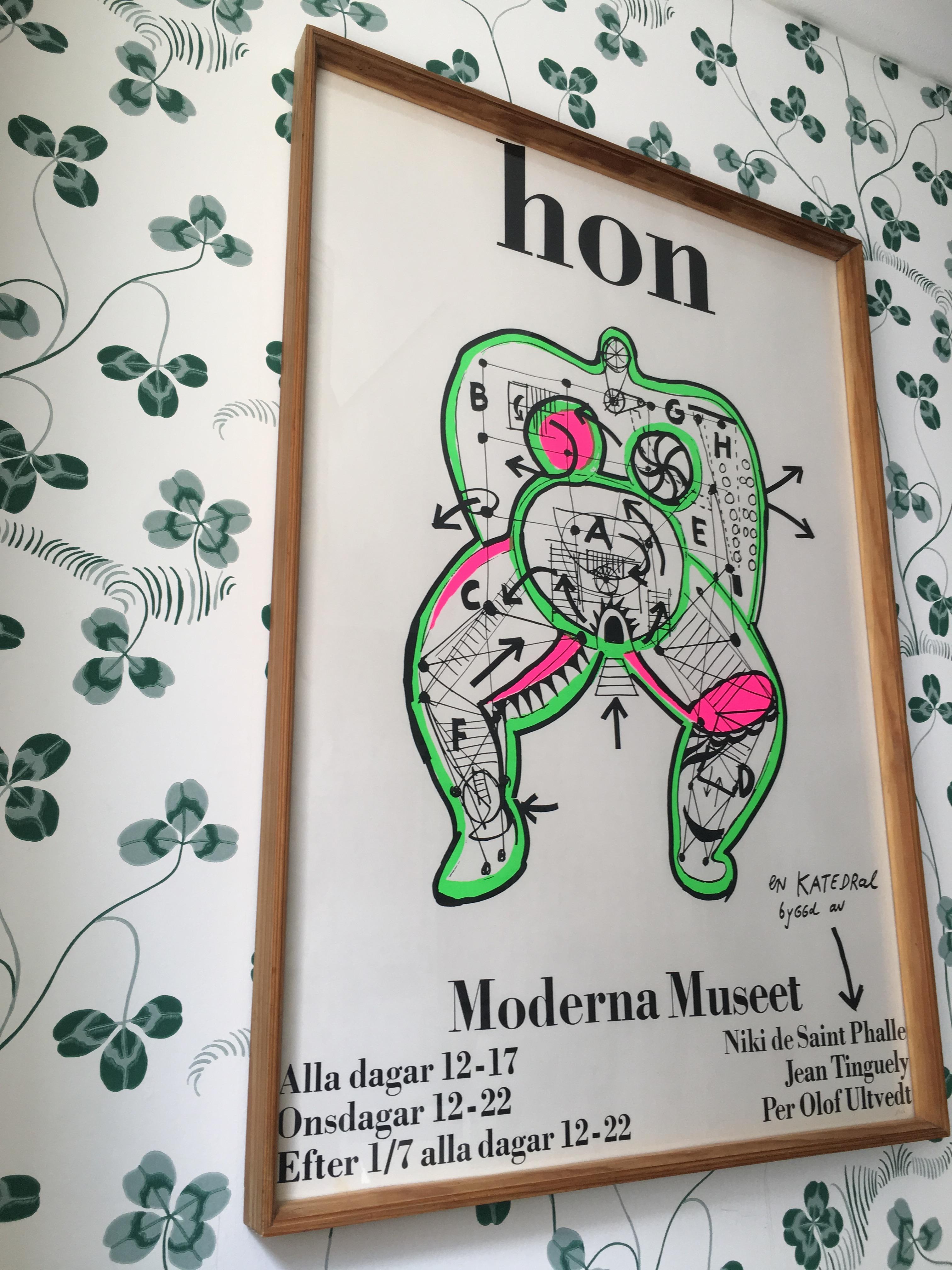 Suédois Niki de Saint Phalle - Affiche vintage du Moderna Museet:: 1966