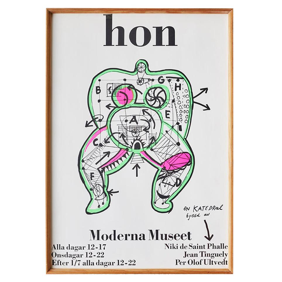 Niki de Saint Phalle - Affiche vintage du Moderna Museet:: 1966