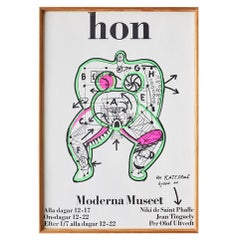 Niki de Saint Phalle Vintage Poster from Moderna Museet, 1966
