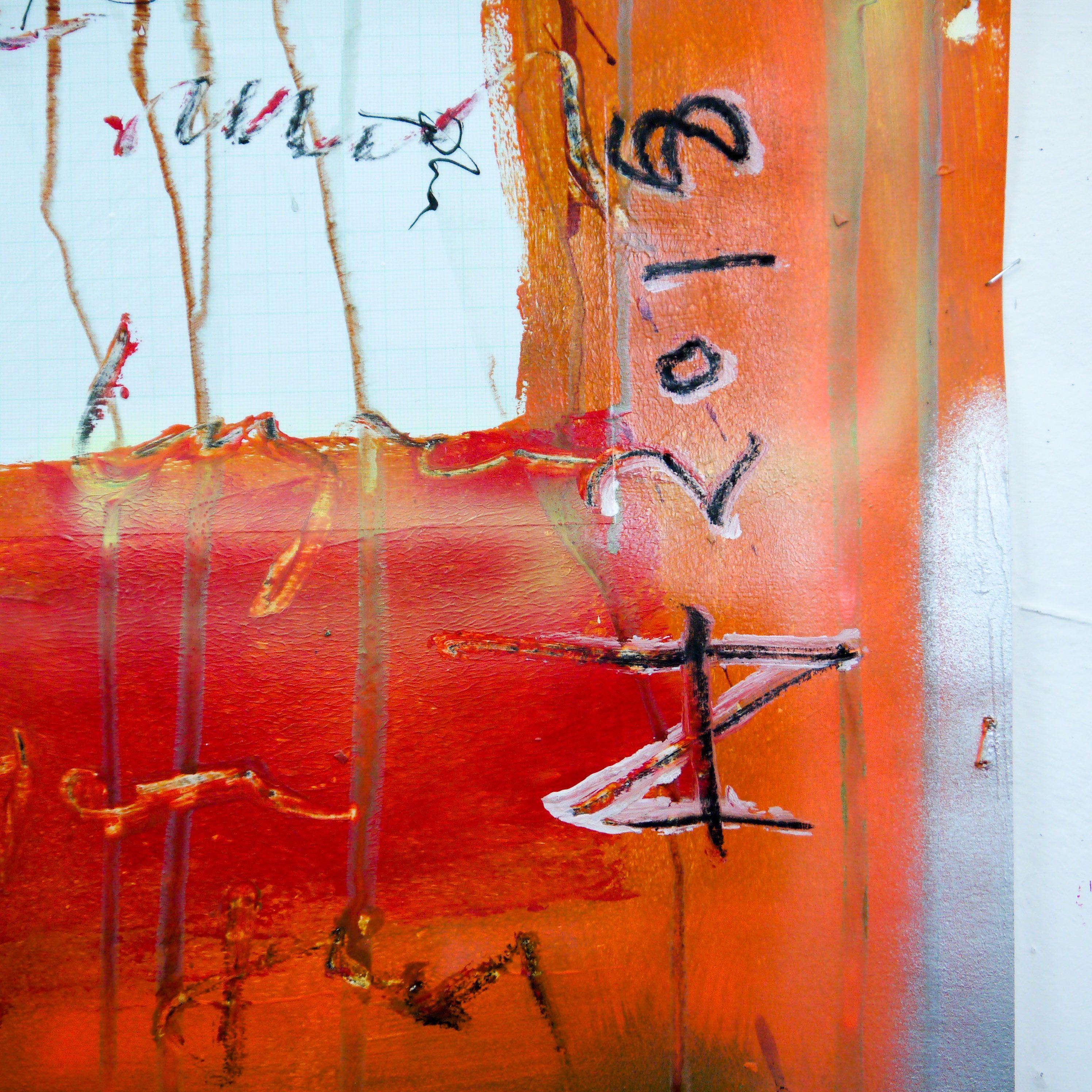 Where Did The Time Go?, Mixed Media on Paper For Sale 1