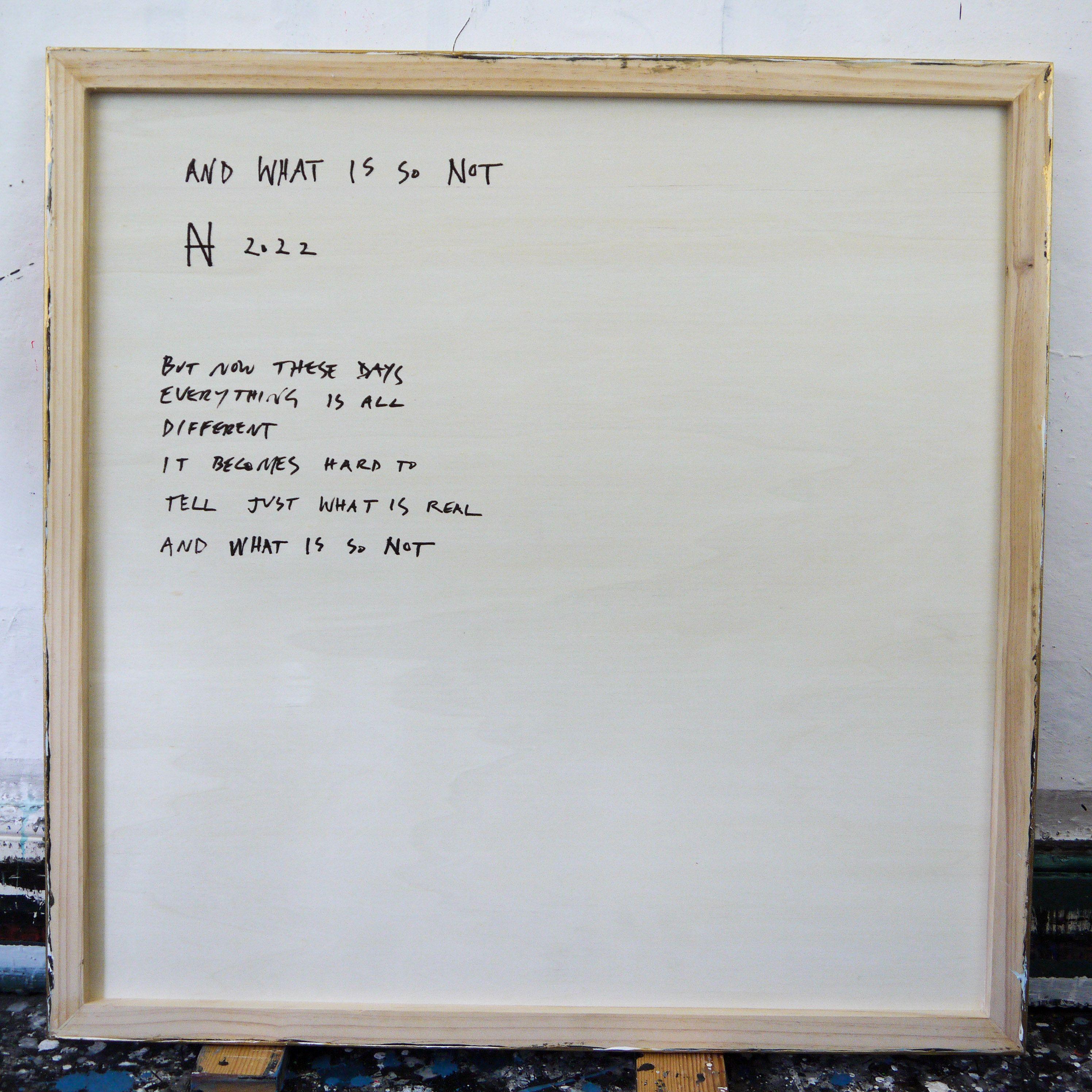 And What Is So Not, Painting, Acrylic on Wood Panel For Sale 2