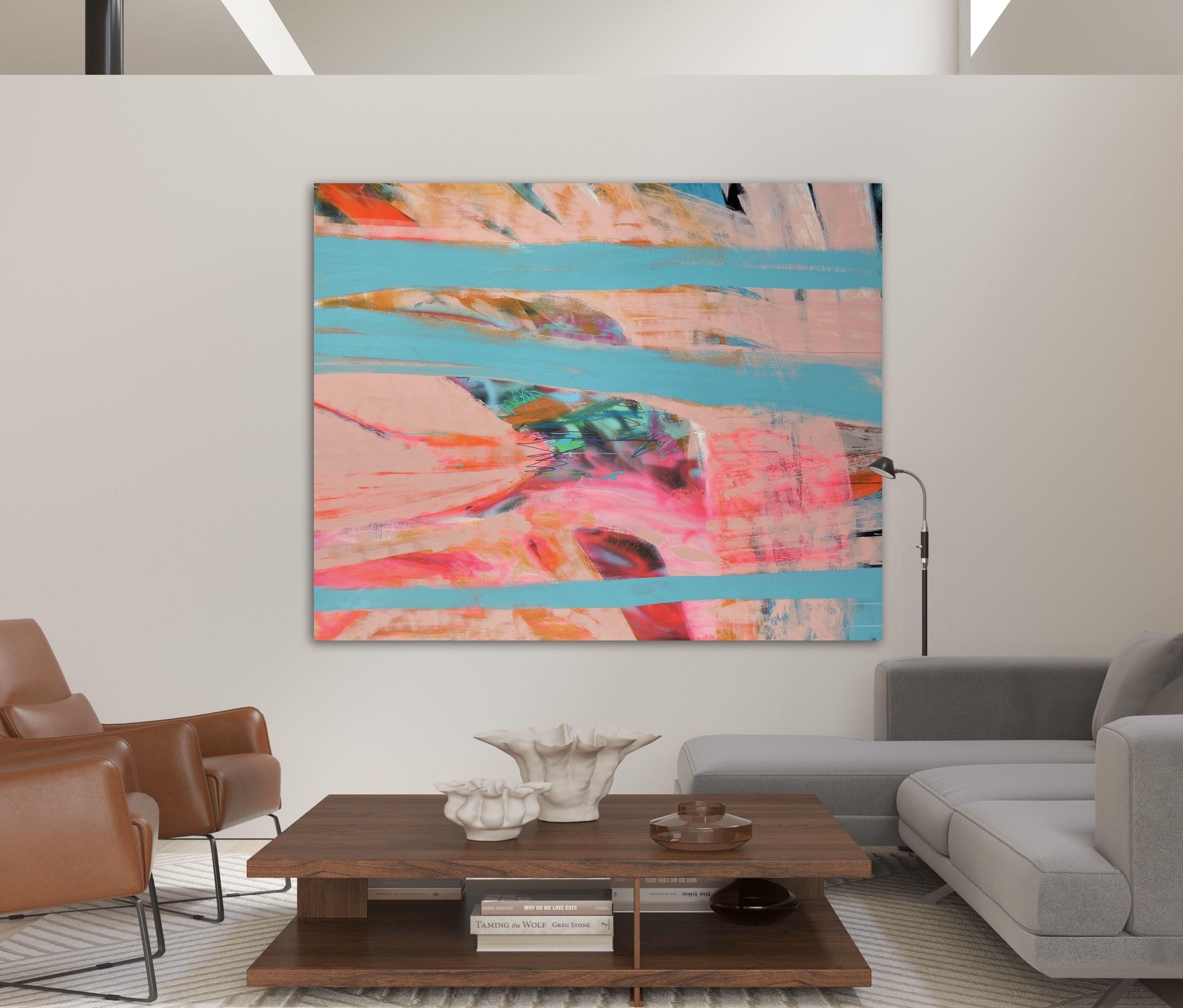 Noah, Technique mixte sur toile - Expressionnisme abstrait Mixed Media Art par Niki Stearman