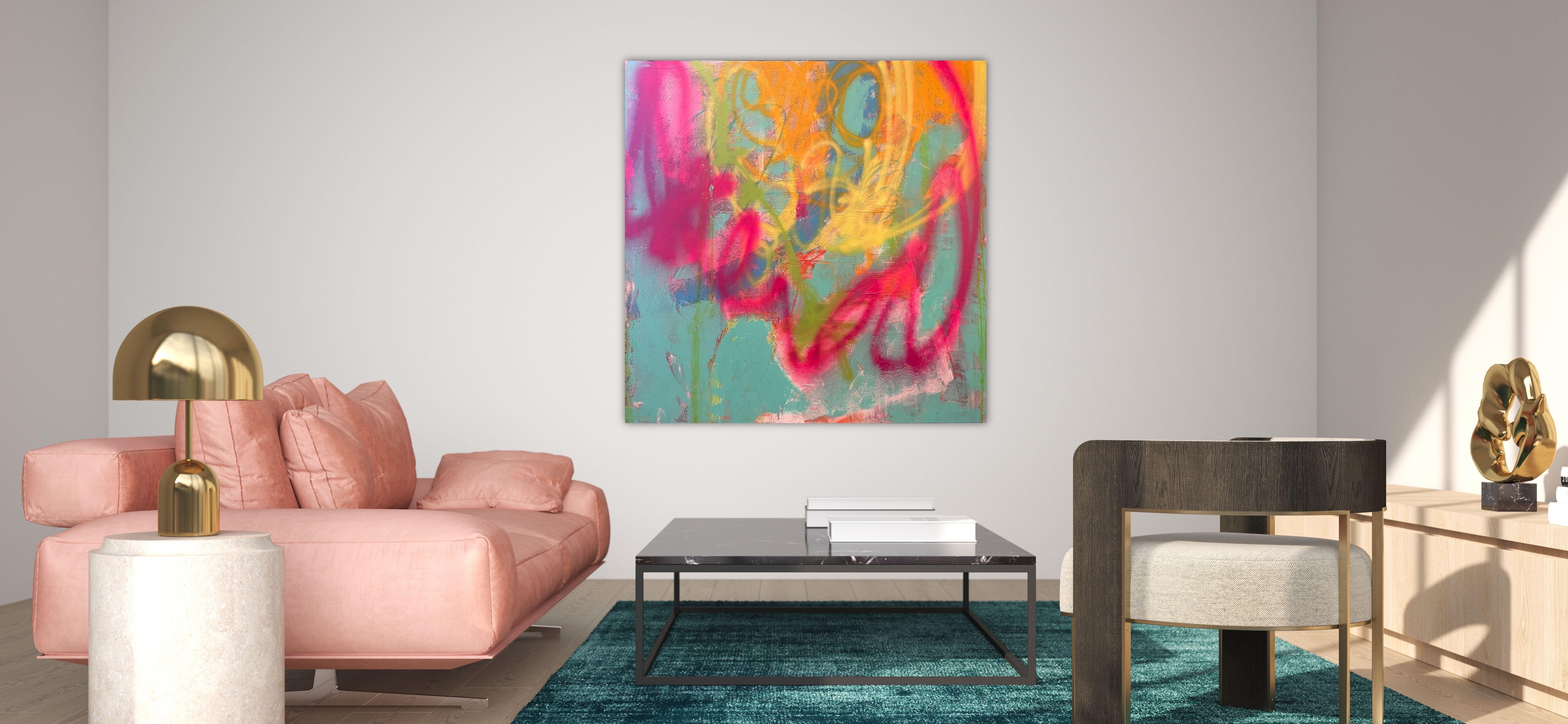 Seven Wonders #1, Mixed Media on Canvas - Abstract Expressionist Mixed Media Art by Niki Stearman