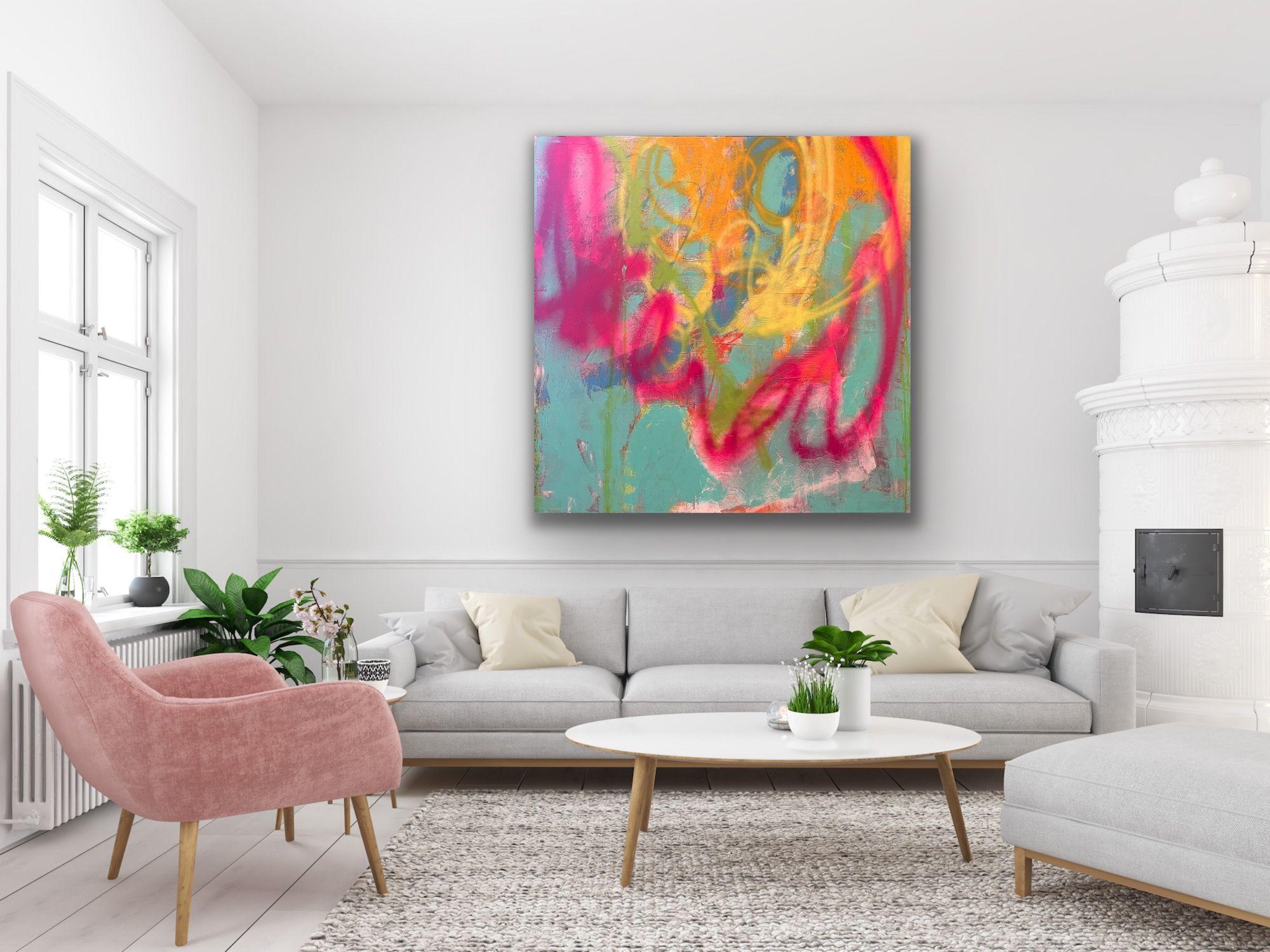 This is the first piece in my Seven Wonders Series.  It was painted to and inspired by the song 
