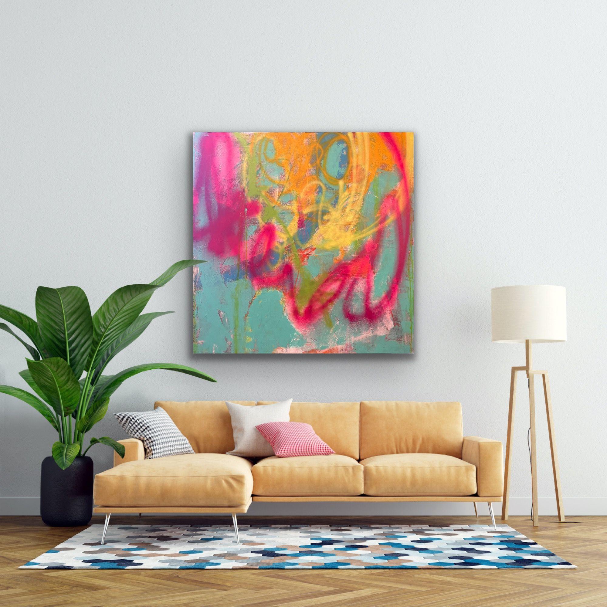 Seven Wonders #1, Mixed Media on Canvas For Sale 1