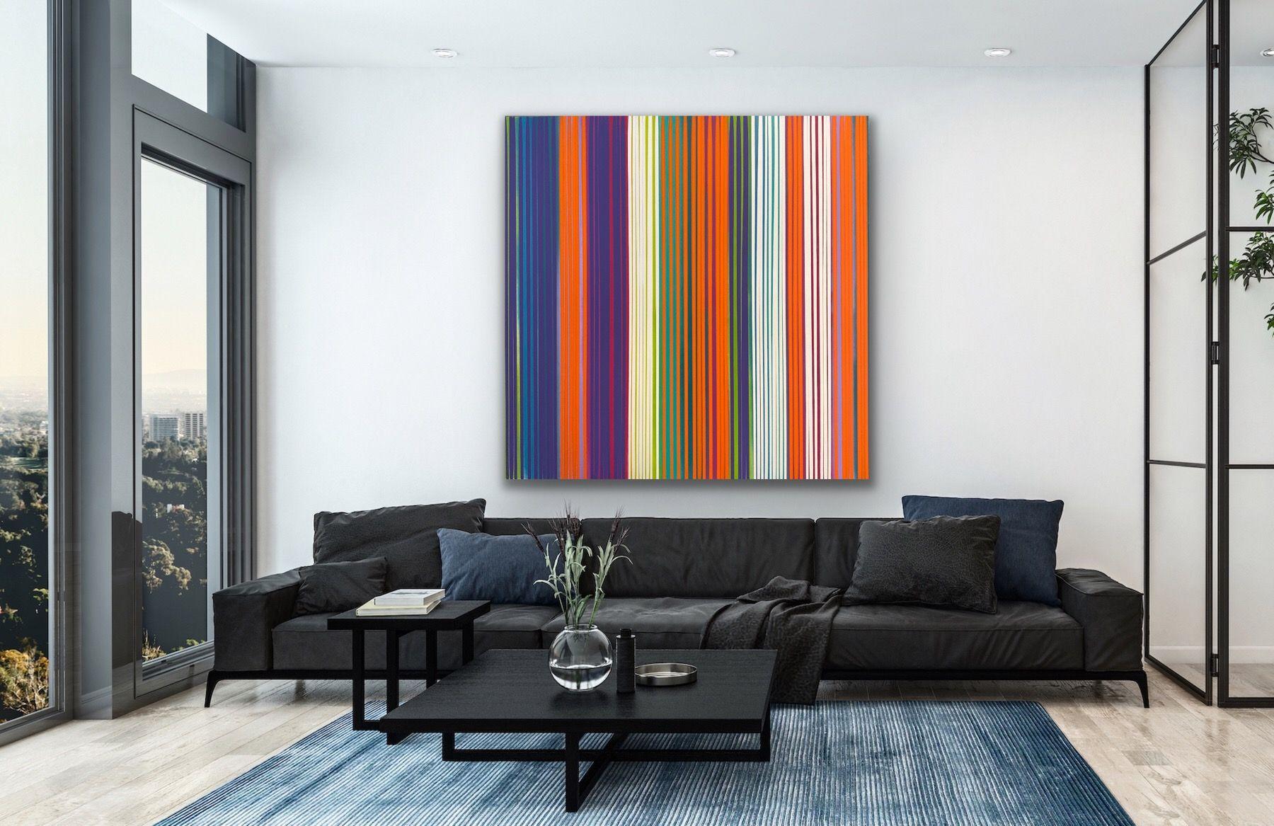Into The Nightlife, Pittura, Acrilico su tela - Painting di Niki Stearman