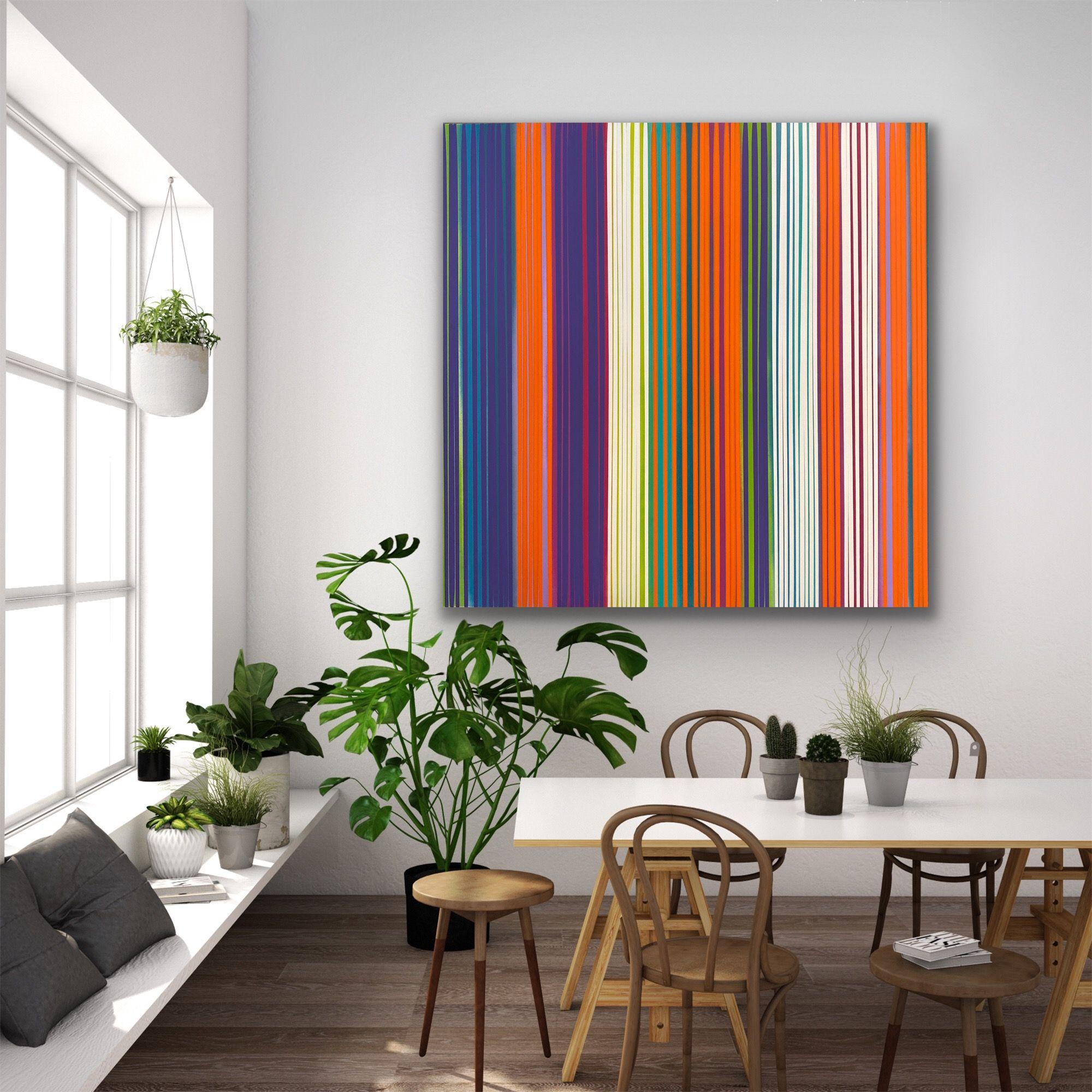 Into The Nightlife, Pittura, Acrilico su tela - Painting Astratto di Niki Stearman