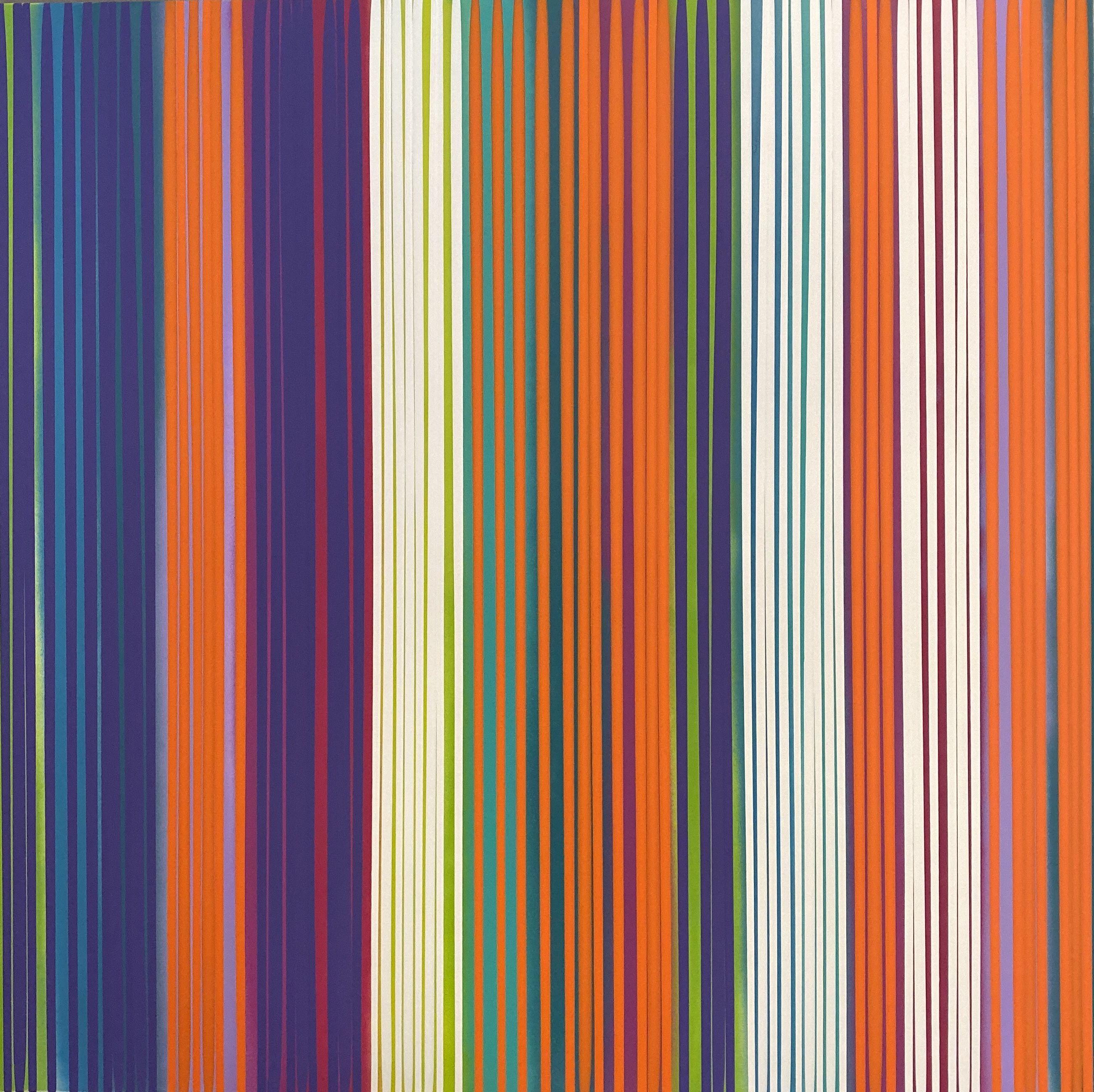 Abstract Painting di Niki Stearman - Into The Nightlife, Pittura, Acrilico su tela