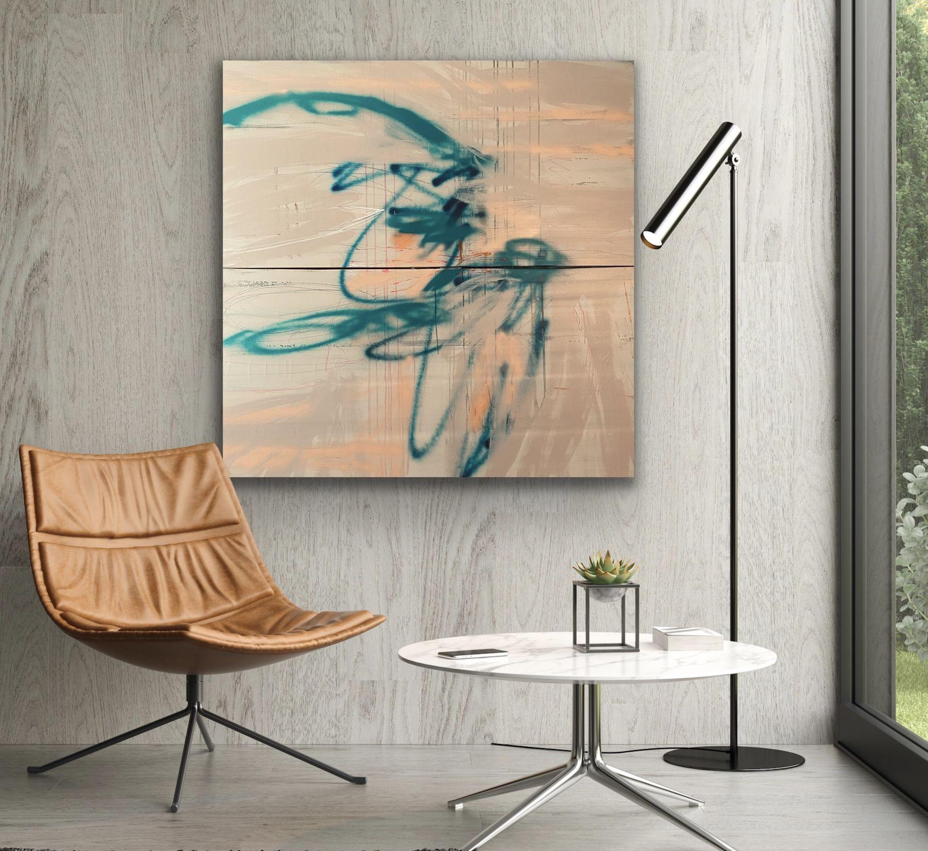 Contorni, Pittura, Acrilico su tela - Painting di Niki Stearman