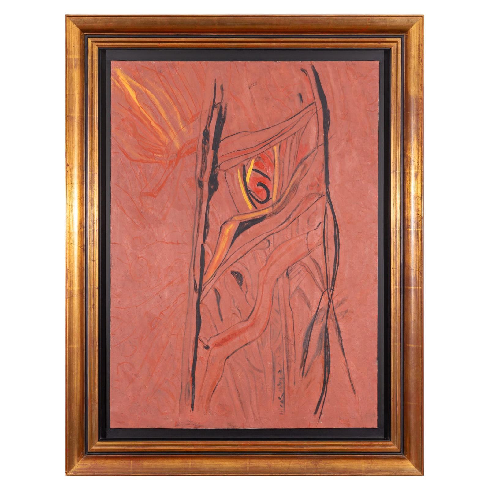 Nikias Skapinakis, Paisagem da Europa, 1998 - Oil on Canvas For Sale