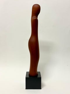 Nikita Carpenko Modernist Wood Figurative Sculpture c1940s