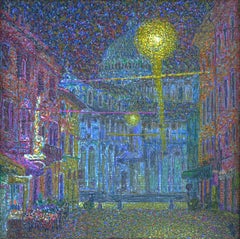 "Night.Pisa." Painting by Nikita Makarov