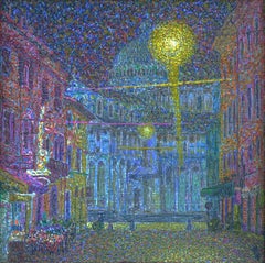 "Night.Pisa." Gemälde von Nikita Makarov, Gemälde