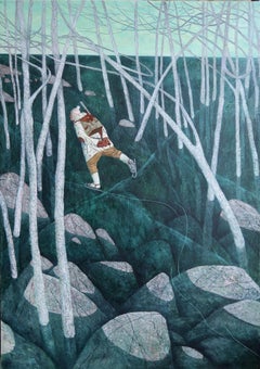 Patinaje sobre hielo - Paisaje invernal contemporáneo del siglo XXI con patinaje sobre hielo
