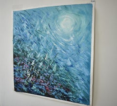 Abstract Underwater Painting Fish and Coral Reef