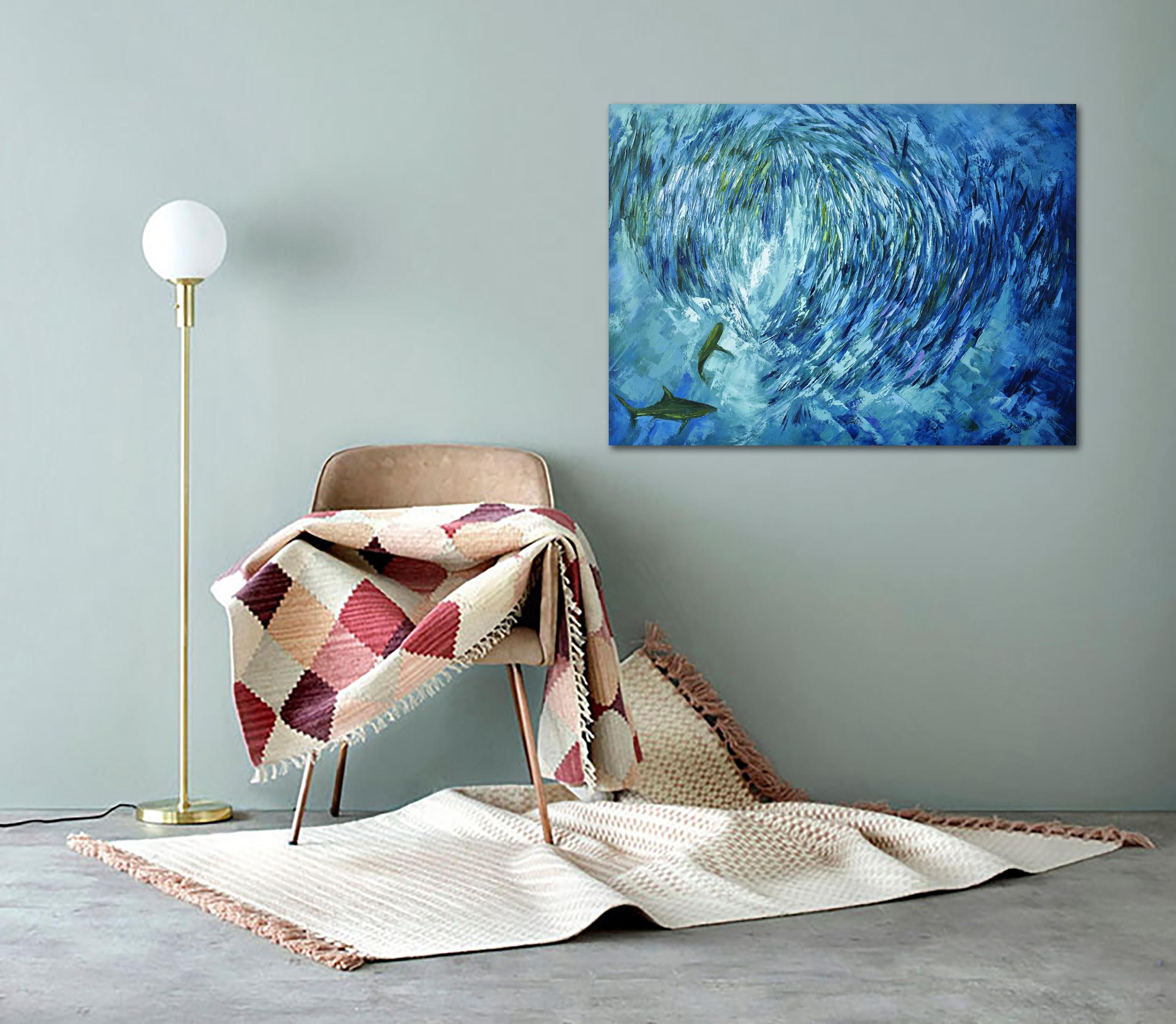 Sardine Run Painting Oil For Sale 8