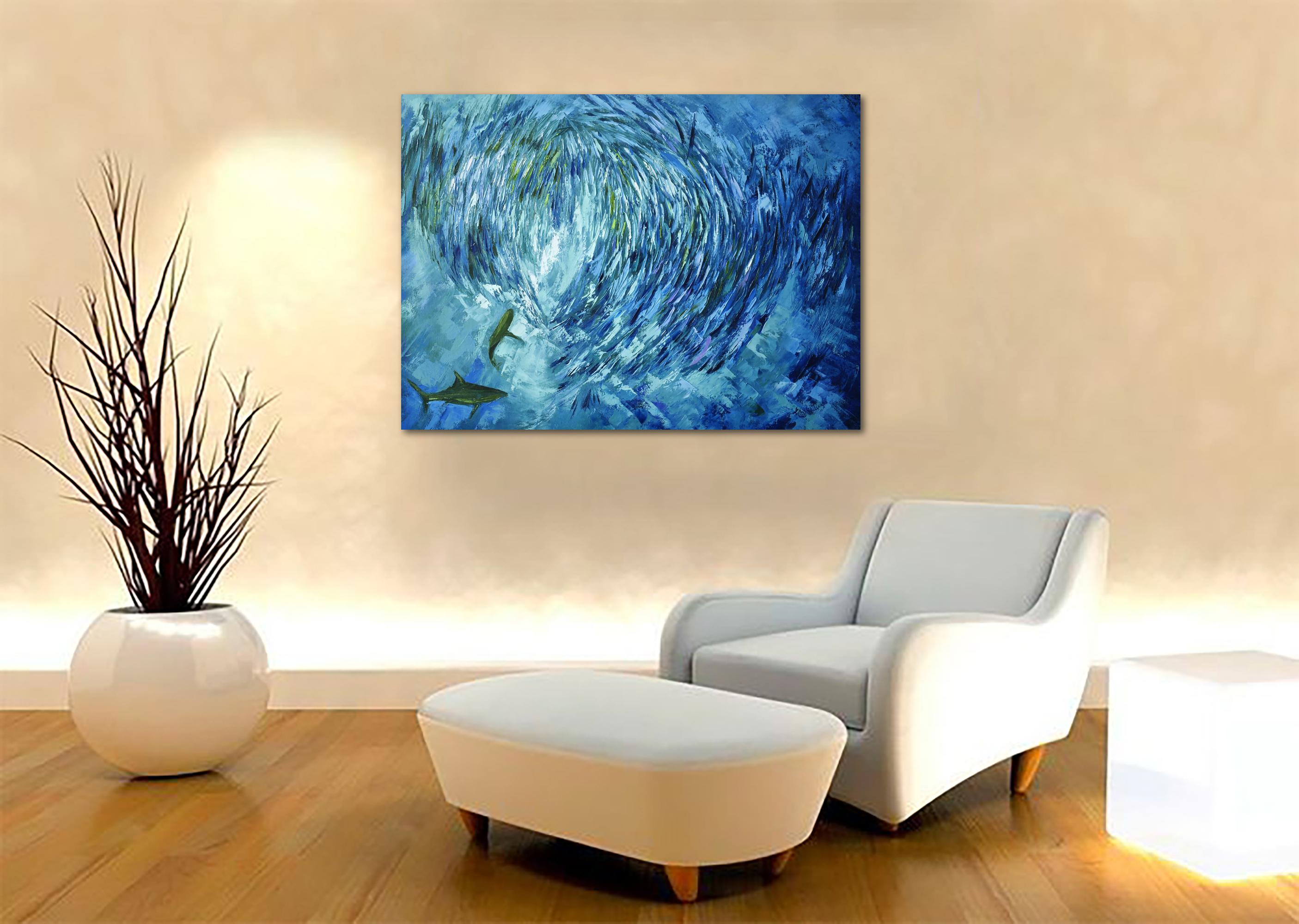 Sardine Run Painting Oil For Sale 9