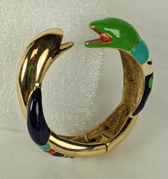 Nikki de St. Phalle Enamel Snake Bangle