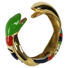 Nikki de St. Phalle Enamel Snake Bangle