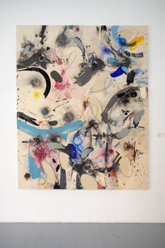 Monumental Contemporary Abstract Oil Painting, Large-Scale Gestural Canvas, 2022