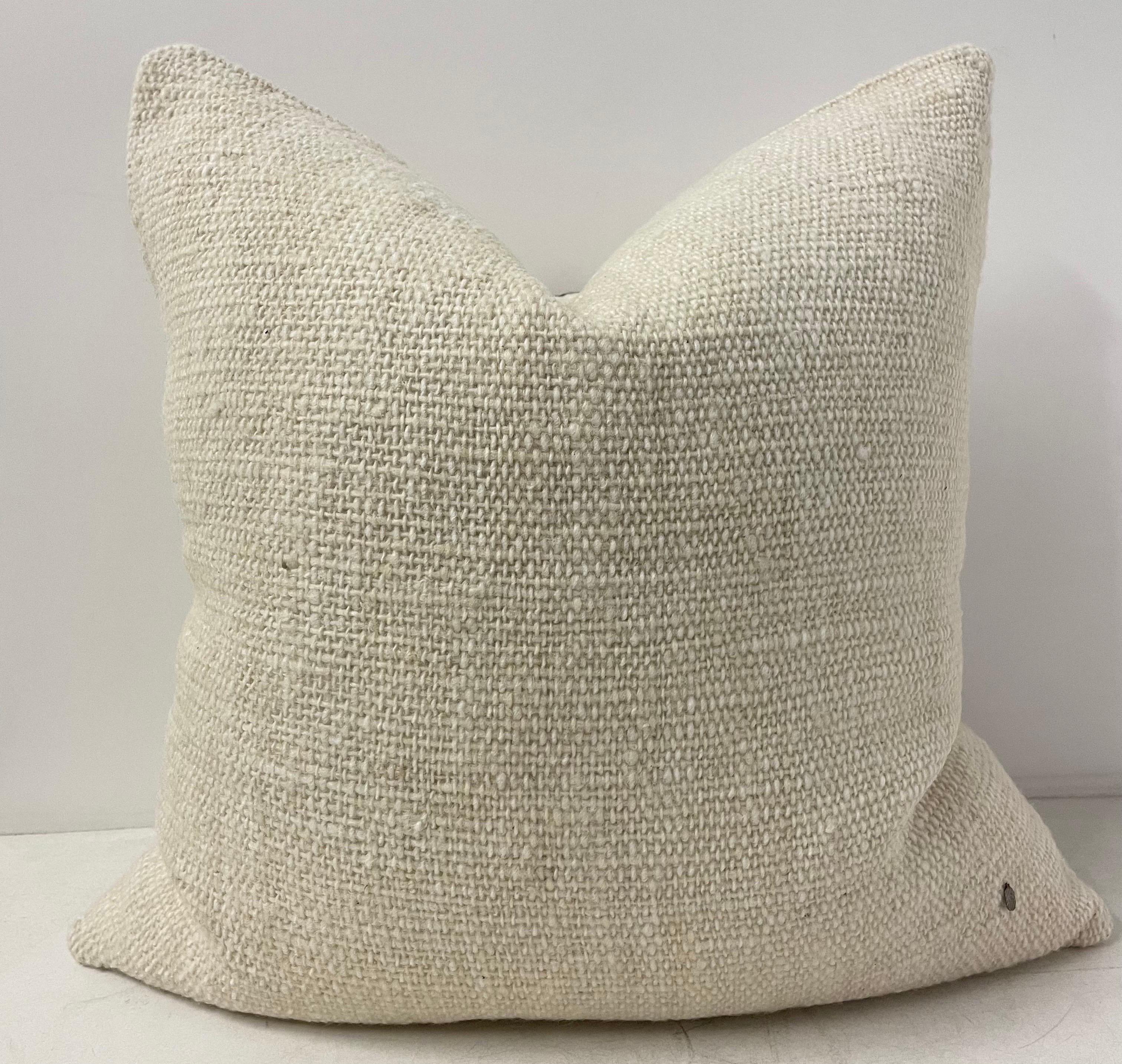 Nikko Hand Made Wool Pillow For Sale 2