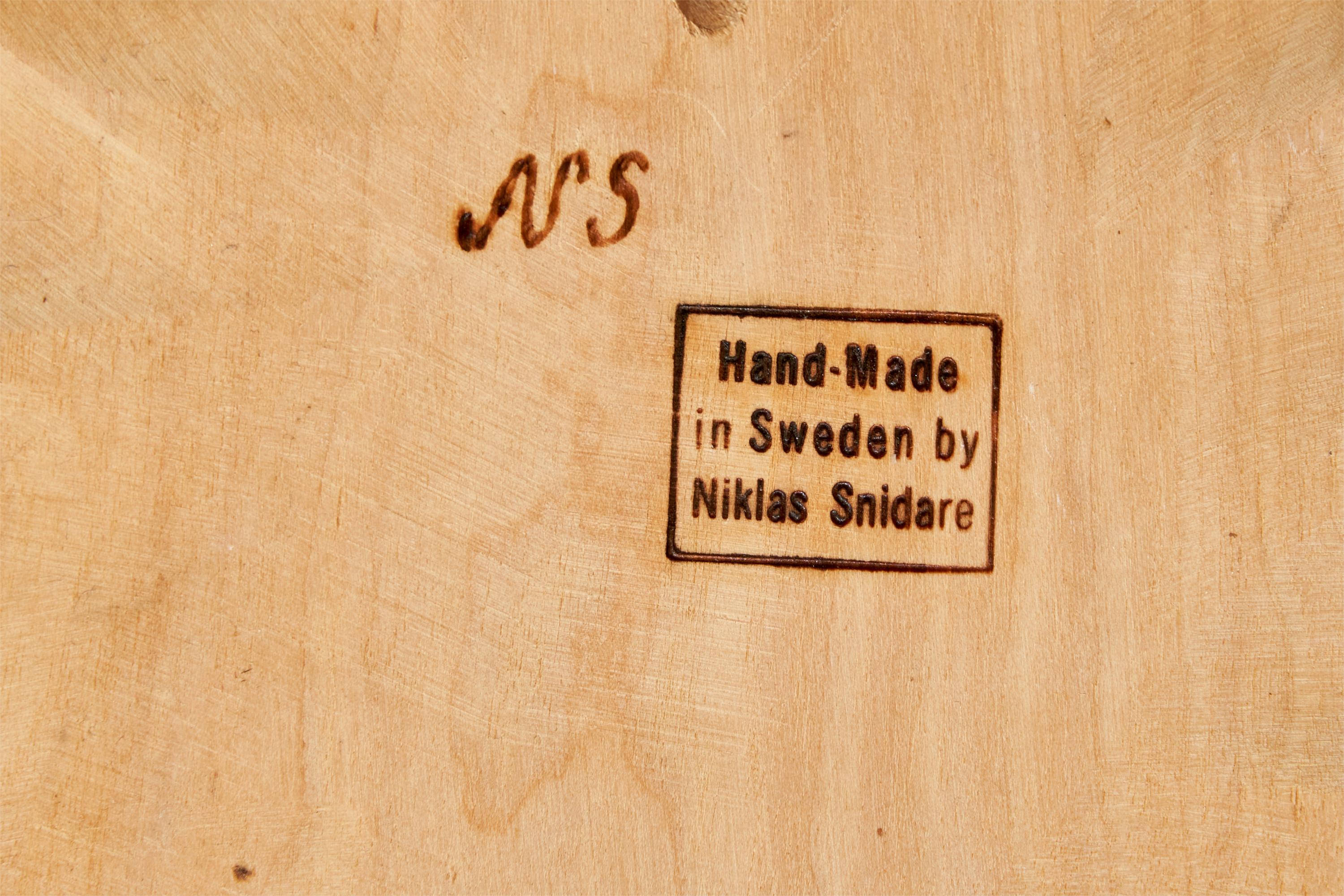Niklas Snidare, Wall Lights, Wood, Fabrice, Suède, années 1970 en vente 3