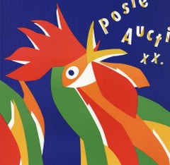 1995 Niklaus Troxler 'Poster Auction XX.' Vintage Multicolor Offset Lithograph