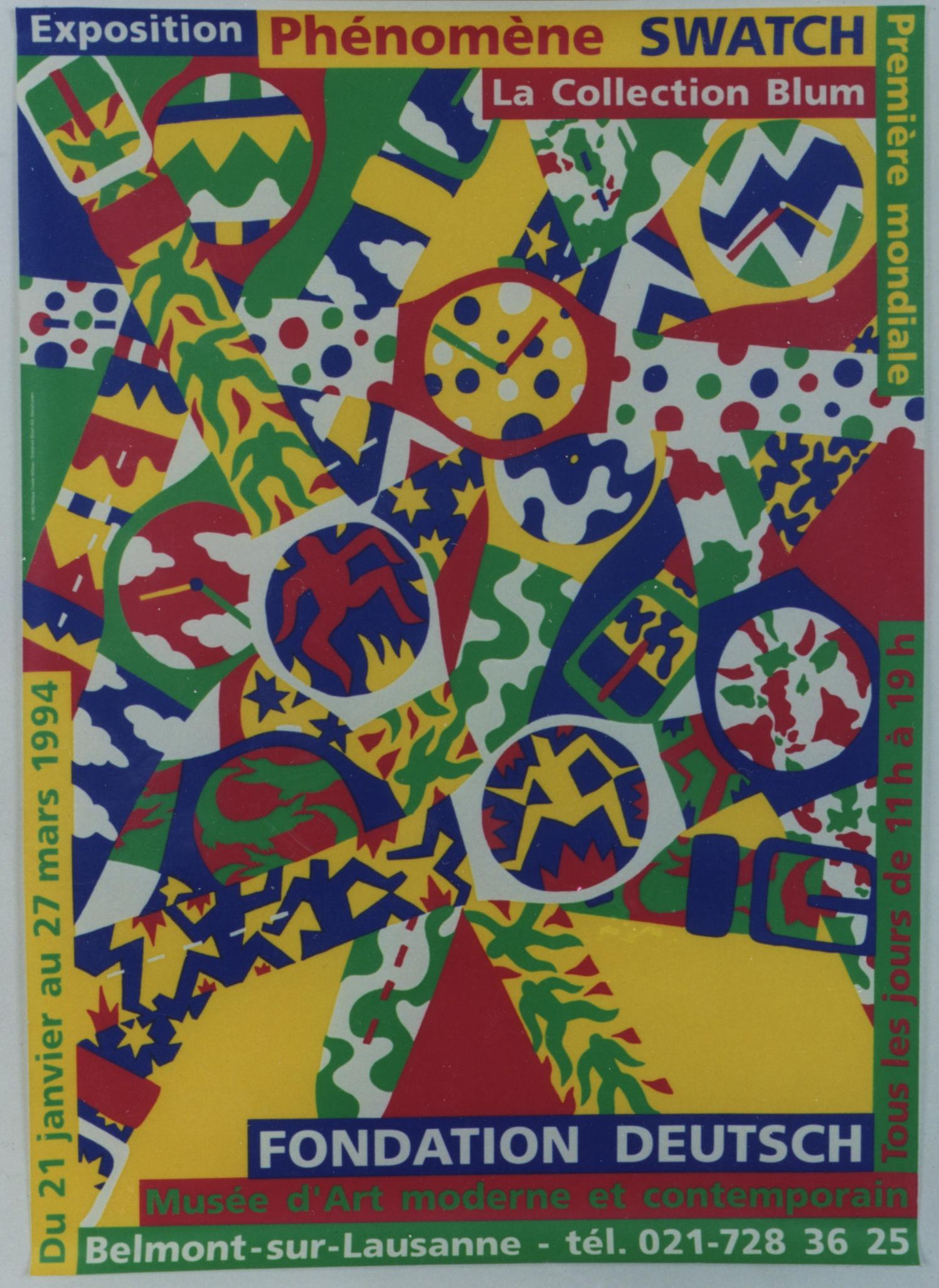 Abstract Print Niklaus Troxler - Montre d'exposition , La Collection Blum 1994