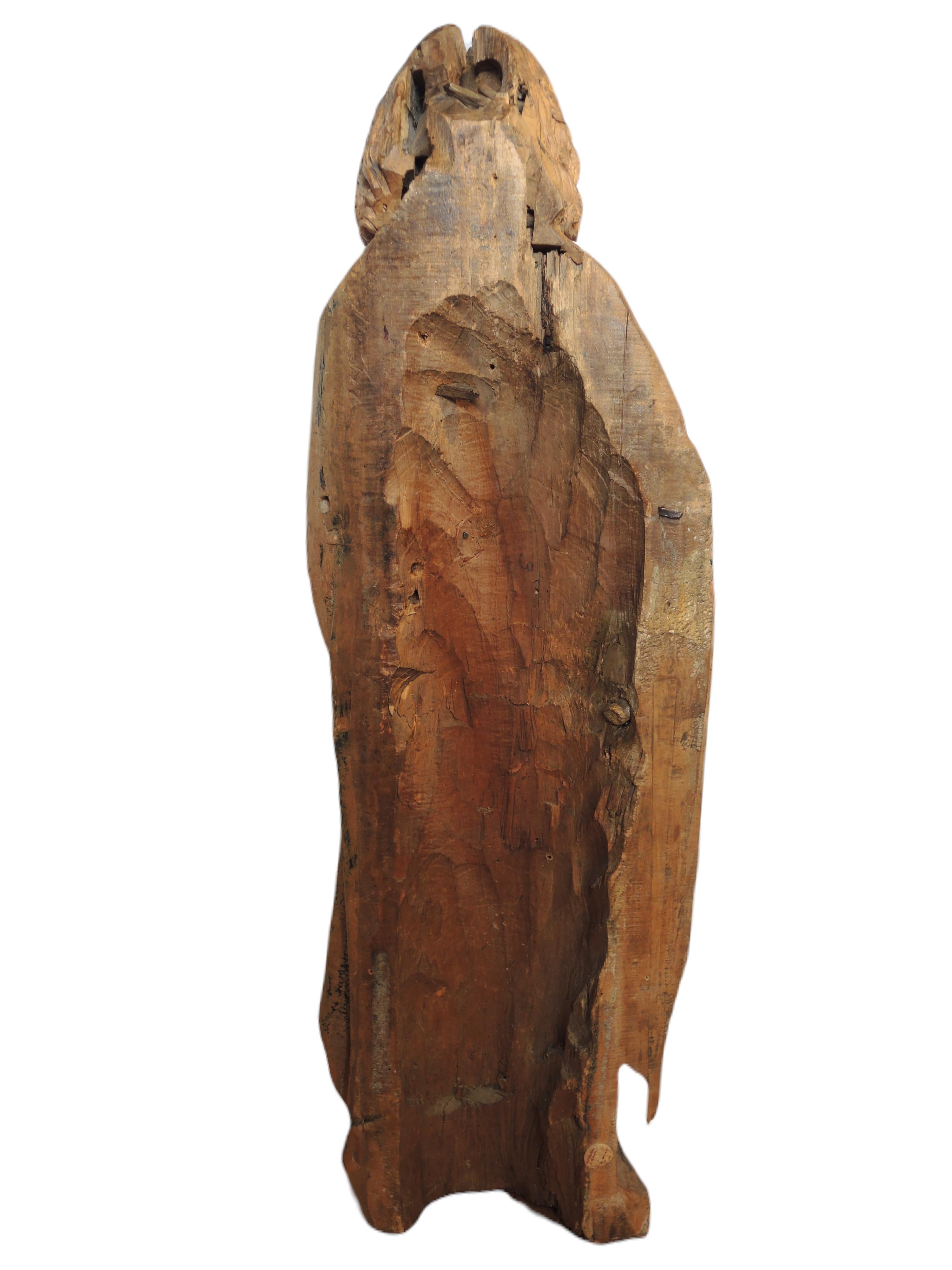 Niklaus Weckmann - Large Saint John in carved linden wood 3