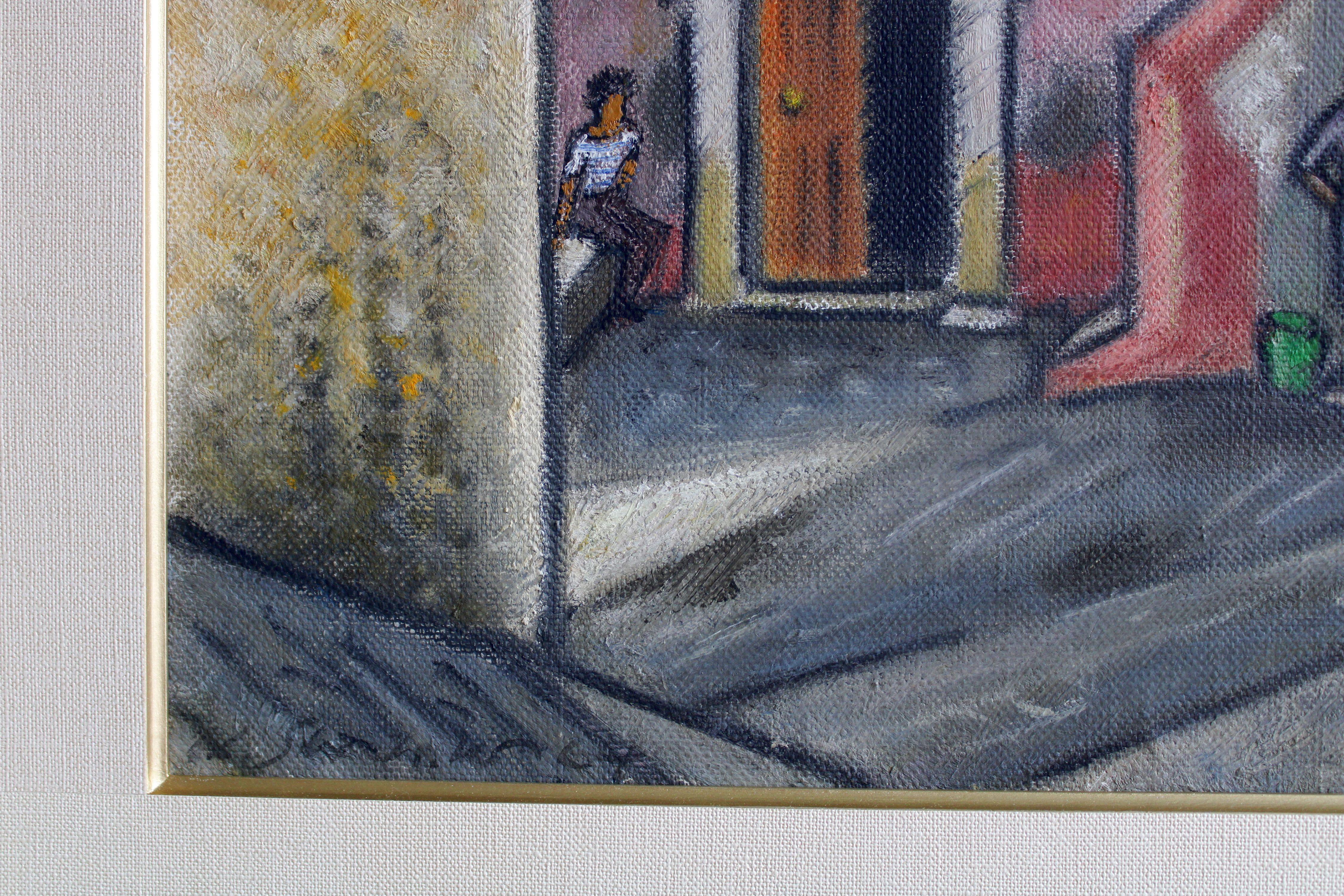 Una piccola strada in Italia. Tela, olio, 61x57 cm - Painting Impressionismo di Niklavs Strunke