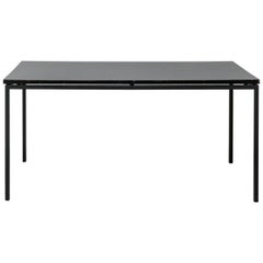 Vintage Niko Kralj Midcentury Black Formica and Steel Coffee Table for Stol Kamnik, 1960