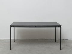 Niko Kralj Midcentury Black Formica and Steel Coffee Table for Stol Kamnik, 1960