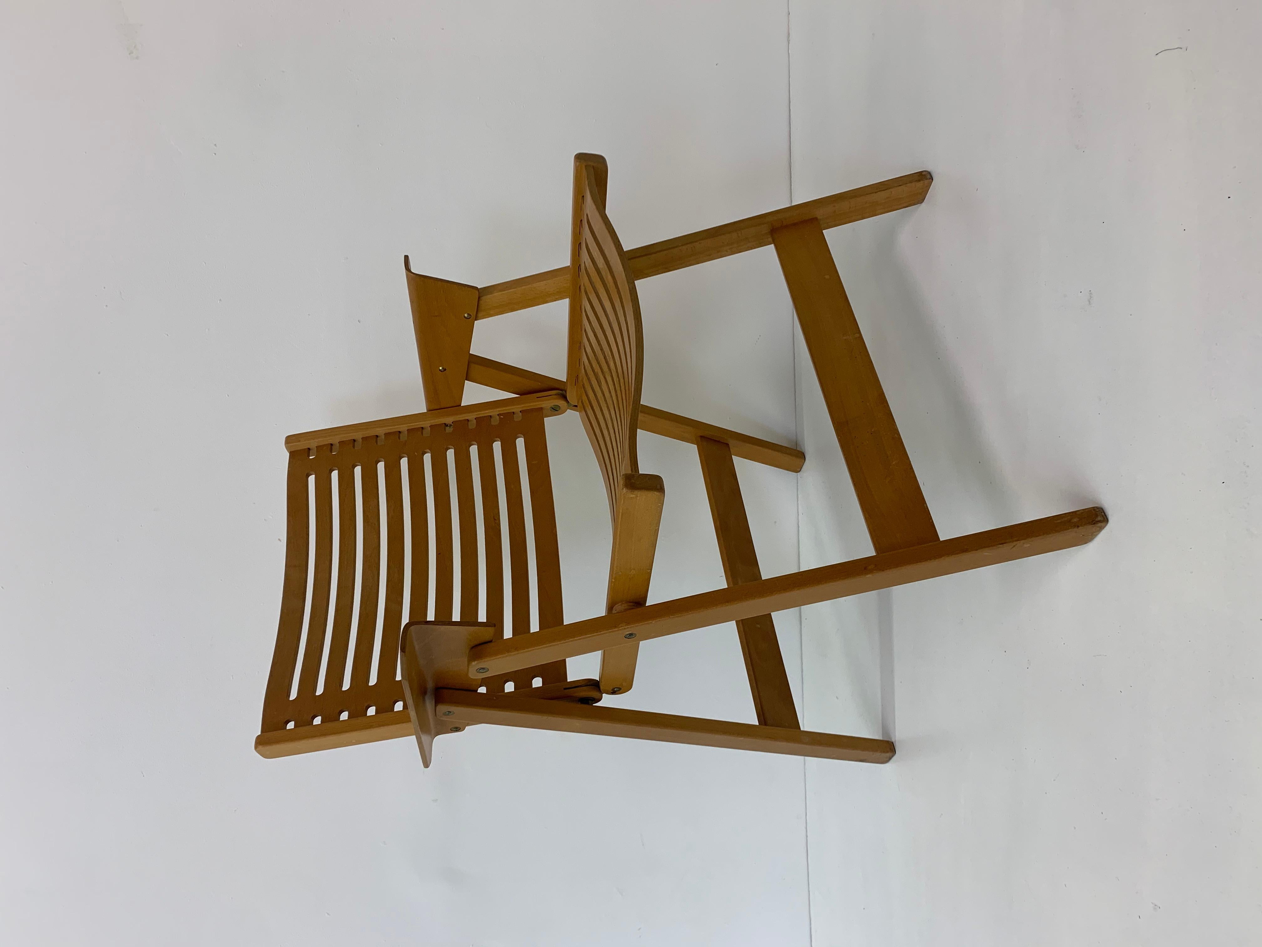Wood Niko Kralj Rex folding chair Mid-century , 1950’s For Sale