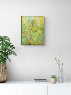 A Young Sunflower - 21st Century Contemporary Impressionism Oil Painting