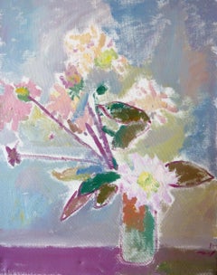 Flower Still Life - 21st Century Contemporary Fauvist Floral Oil Painting