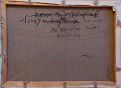 Gilboa Mountains - 21st Century Contemporary Cubist Oil Painting