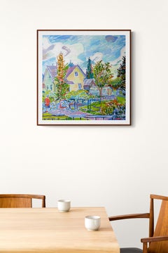 Summer Scape - 21st Century Contemporary Impressionism Oil Painting