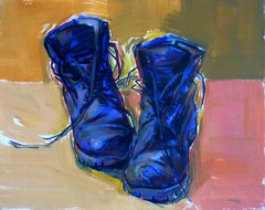 Vincent's Shoes - 21st Century Contemporary Expressionist Acrylic Painting