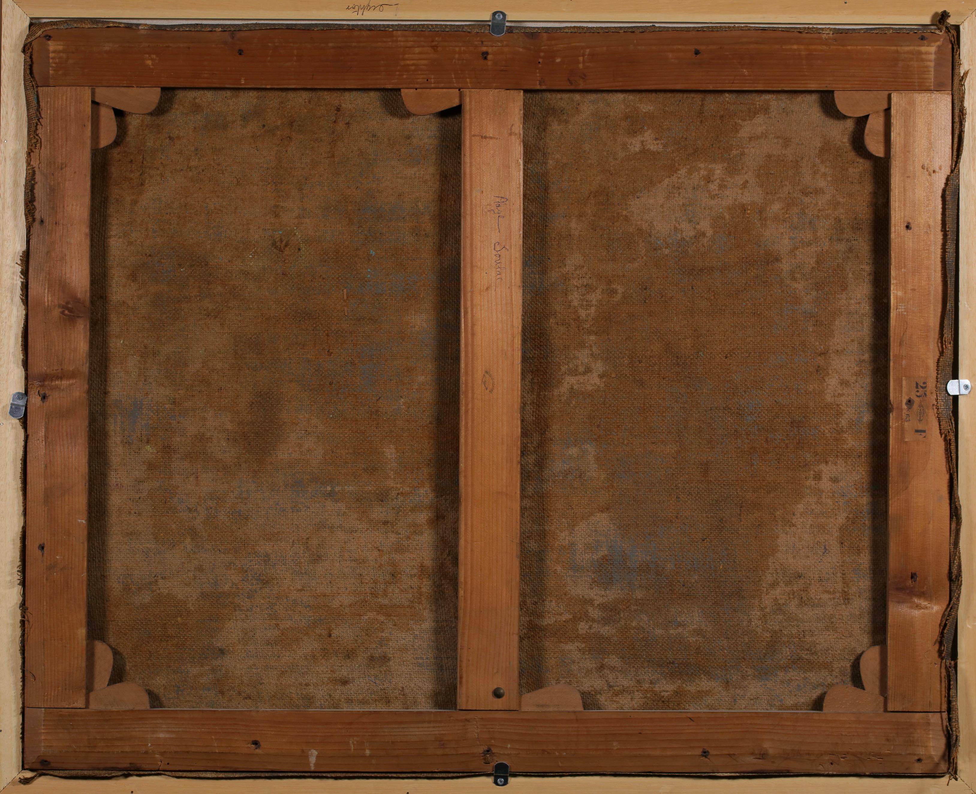 La Plage a Soulac-sur-mer - Postimpressionistische Landschaft Öl von Nikolai Tarkhoff im Angebot 1