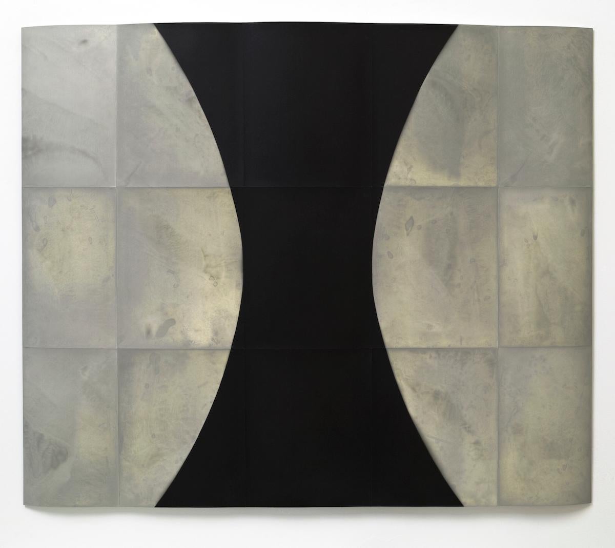 Nikolai Ishchuk Abstract Sculpture - Threshold (16): A Black & White Experimental Photogram on Silver Gelatin paper